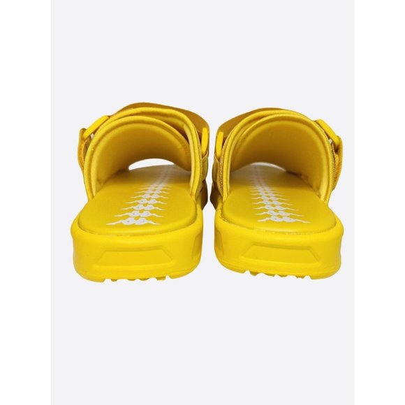 Kappa 222 Banda Mitel 4 Bright Yellow Athletic Sandal Slides Mens Size 9 - Picture 9 of 12